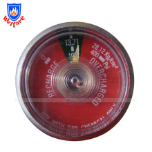 diameter 23mm M10*1-12.5 diaphragm pressure gauge for extinguisher